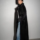 Дублянка з натуральної шкіри в чорному кольорі,двохстороння 12