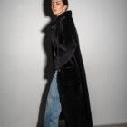 Дублянка з натуральної шкіри в чорному кольорі,двохстороння 9