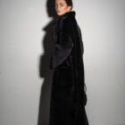 Дублянка з натуральної шкіри в чорному кольорі,двохстороння 10