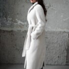 Дублянка з натуральної шкіри в бежевому кольорі,двохстороння 5