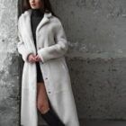 Дублянка з натуральної шкіри в бежевому кольорі,двохстороння 10