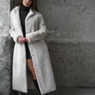 Дублянка з натуральної шкіри в бежевому кольорі,двохстороння 18