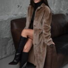 Дублянка з натуральної шкіри в бежевому кольорі,двохстороння 13