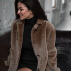 Дублянка з натуральної шкіри в бежевому кольорі,двохстороння 14