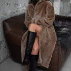 Дублянка з натуральної шкіри в бежевому кольорі,двохстороння 15