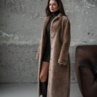 Дублянка з натуральної шкіри в бежевому кольорі,двохстороння 5