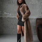 Дублянка з натуральної шкіри в бежевому кольорі,двохстороння 6