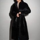 Дублянка з натуральної шкіри в чорному кольорі,двохстороння 2