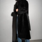 Дублянка з натуральної шкіри в чорному кольорі,двохстороння 12