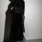 Дублянка з натуральної шкіри в чорному кольорі,двохстороння 14