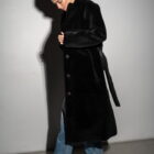 Дублянка з натуральної шкіри в чорному кольорі,двохстороння 15