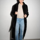 Дублянка з натуральної шкіри в чорному кольорі,двохстороння 19