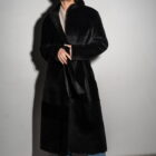 Дублянка з натуральної шкіри в чорному кольорі,двохстороння 4