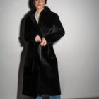 Дублянка з натуральної шкіри в чорному кольорі,двохстороння 5