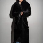 Дублянка з натуральної шкіри в чорному кольорі,двохстороння 7