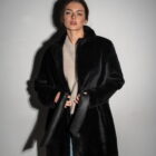 Дублянка з натуральної шкіри в чорному кольорі,двохстороння 8