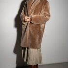 Дублянка з натуральної шкіри в темно-бежевому кольорі,двохстороння 4