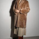 Дублянка з натуральної шкіри в темно-бежевому кольорі,двохстороння 5