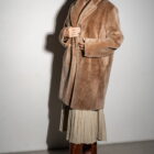 Дублянка з натуральної шкіри в темно-бежевому кольорі,двохстороння 6