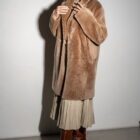 Дублянка з натуральної шкіри в темно-бежевому кольорі,двохстороння 8