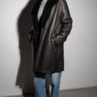 Дублянка з натуральної шкіри в коричневому кольорі,двохстороння 13