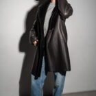 Дублянка з натуральної шкіри в коричневому кольорі,двохстороння 14