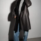 Дублянка з натуральної шкіри в коричневому кольорі,двохстороння 15