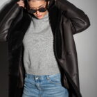 Дублянка з натуральної шкіри в коричневому кольорі,двохстороння 16