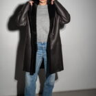 Дублянка з натуральної шкіри в коричневому кольорі,двохстороння 17