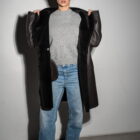 Дублянка з натуральної шкіри в коричневому кольорі,двохстороння 18