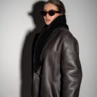 Дублянка з натуральної шкіри в коричневому кольорі,двохстороння 8