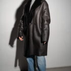 Дублянка з натуральної шкіри в коричневому кольорі,двохстороння 10