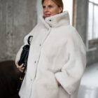 Дублянка з натуральної шкіри в кремовому кольорі,двохстороння 9