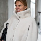 Дублянка з натуральної шкіри в кремовому кольорі,двохстороння 2