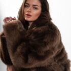 Дублянка з натуральної шкіри в бежевому кольорі,двохстороння 2