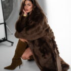 Дублянка з натуральної шкіри в бежевому кольорі,двохстороння 5