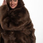 Дублянка з натуральної шкіри в бежевому кольорі,двохстороння 6