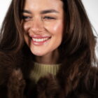 Дублянка з натуральної шкіри в бежевому кольорі,двохстороння 32