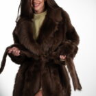 Дублянка з натуральної шкіри в бежевому кольорі,двохстороння 24