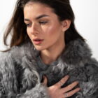 Дублянка з натуральної шкіри в сірому кольорі,двохстороння 2