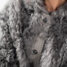 Дублянка з натуральної шкіри в сірому кольорі,двохстороння 8