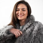 Дублянка з натуральної шкіри в сірому кольорі,двохстороння 12