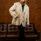 Пальто в бежево-рожевому кольорі 5