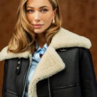 Дублянка з хутра овчини мерино в чорному кольорі 3