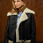 Дублянка з хутра овчини мерино в чорному кольорі 2