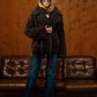 Дублянка з натуральної шкіри TIGRADO в світло-коричневому кольорі,двостороння 4