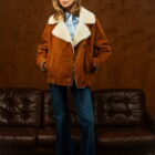 Дублянка з натуральної шкіри в рудому кольорі 4