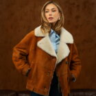 Дублянка з натуральної шкіри в рудому кольорі 2