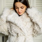 Дублянка з натуральної шкіри TIGRADO в кремовому кольорі,двохстороння 4