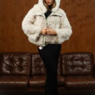 Дублянка з натуральної шкіри в бежевому кольорі,двохстороння 4